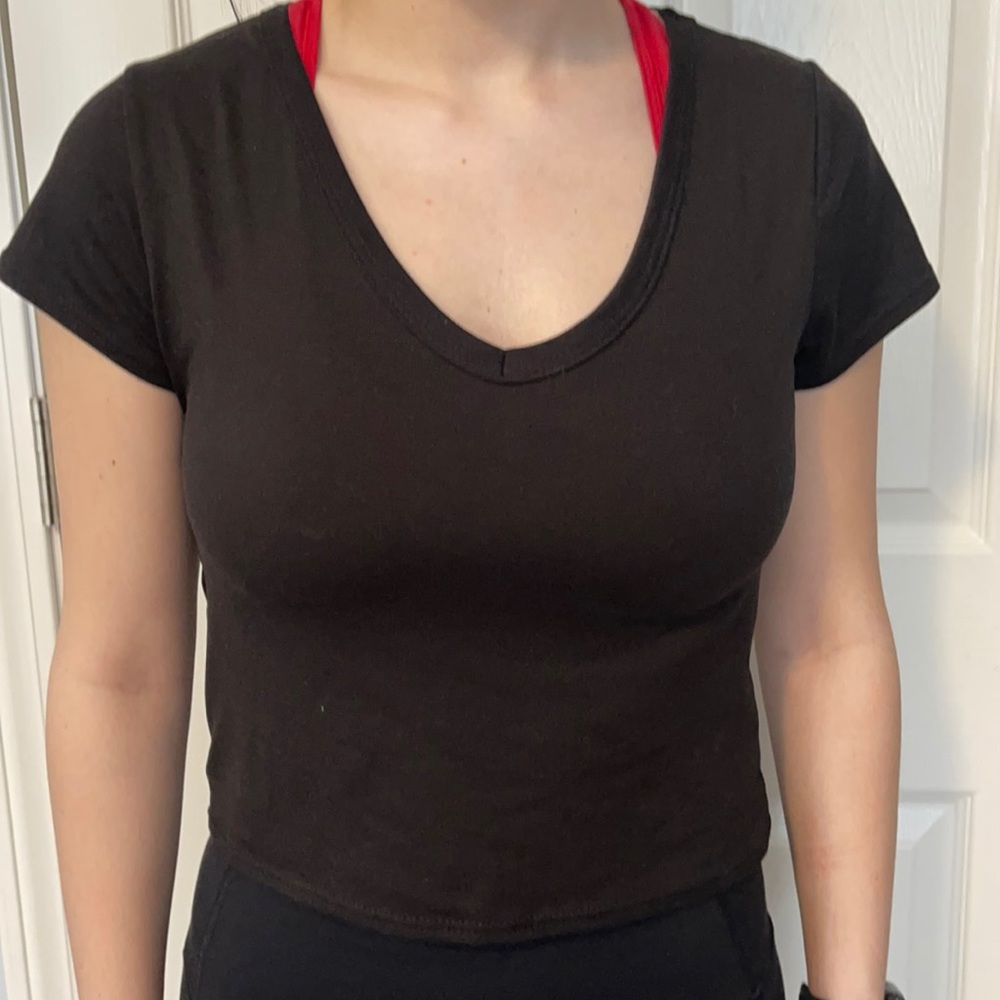 Black V neck